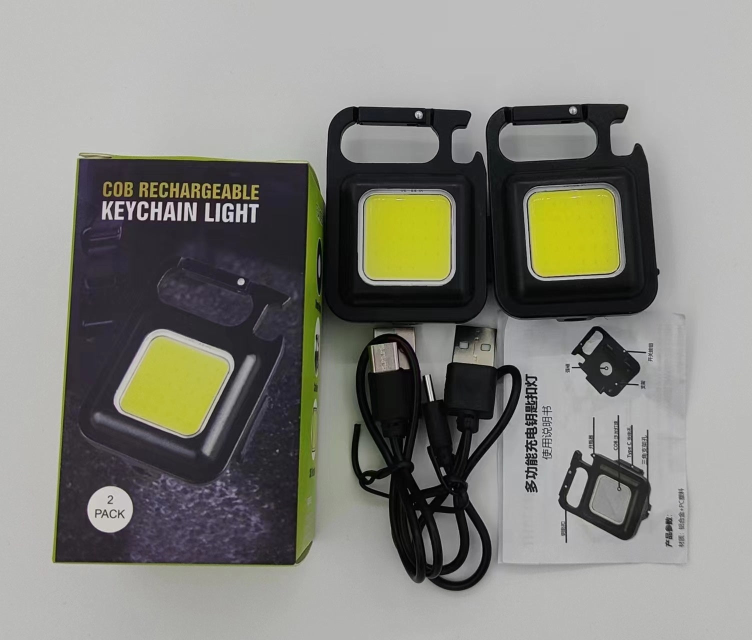 🔥 Mini Keychain Flashlight – Rechargeable Magnetic LED Light