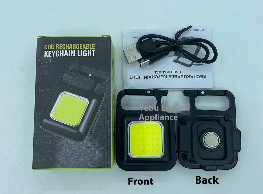 🔥 Mini Keychain Flashlight – Rechargeable Magnetic LED Light