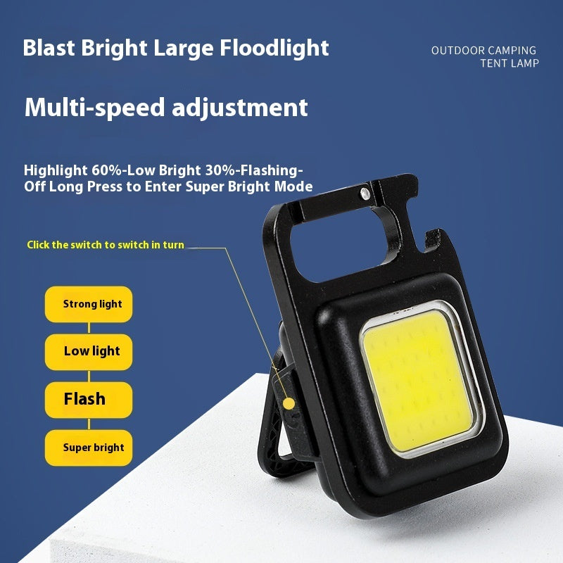 🔥 Mini Keychain Flashlight – Rechargeable Magnetic LED Light