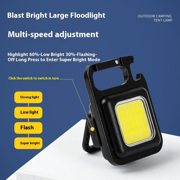🔥 Mini Keychain Flashlight – Rechargeable Magnetic LED Light